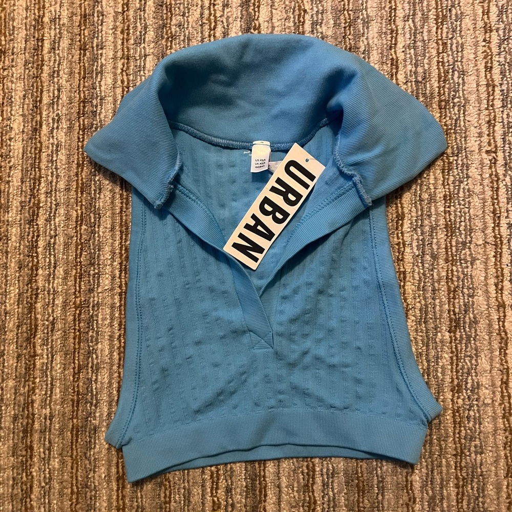 Urban Outfitters Blue Crop Top